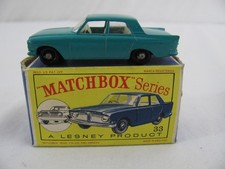Vintage Lesney Matchbox Blue Ford Zepher 6 Mark III Saloon w/ Box #33 New!