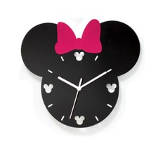 Minnie Mouse Style Wall Clock 30cm x 26cm Modern Home Bedroom Quartz Clock