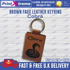 Cobra CB Radio Keyring Faux Leather 148 Jentec Laser Etched Handmade Radio Gift