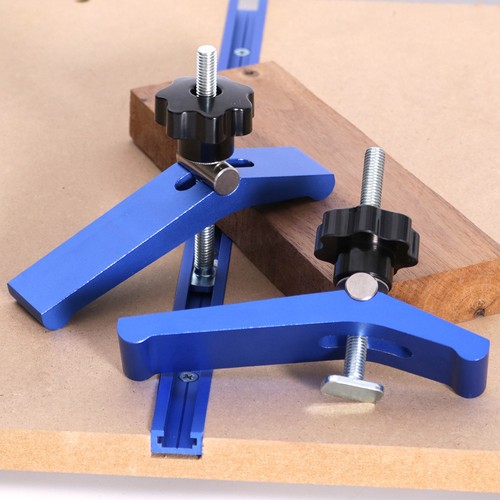 2pcs aluminium track clamps - t-track,