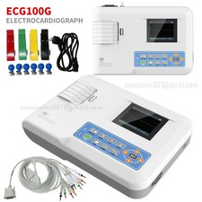 CONTEC Portable EKG Monitor ECG Machine electrocardiograph Free Printer ECG100G