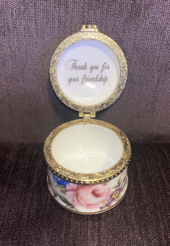 Fenton bone china trinket box - trinket,