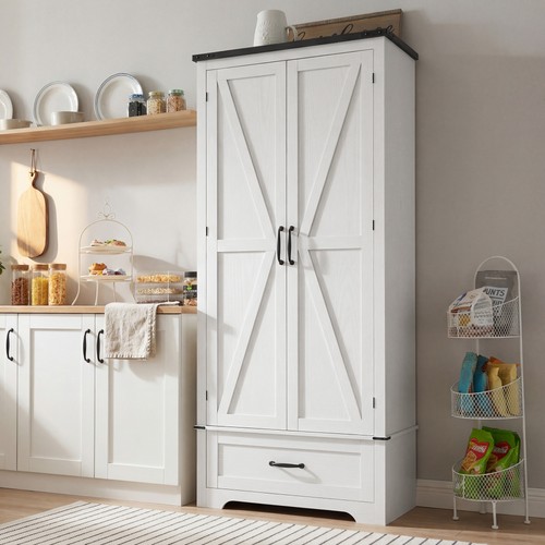 Farmhouse pantry cabinet - pantry,