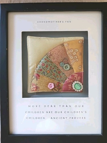 Grandmother fan shadowbox - fan,