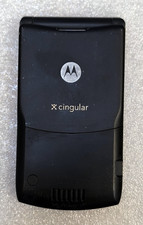 Vintage Motorola RAZR V3  2G Flip Mobile Phone Black-  Non-UK Locked #J10