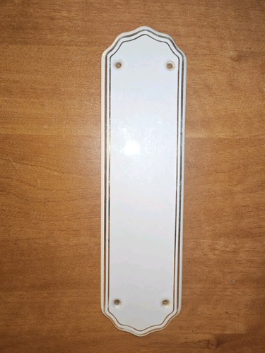 White ceramic door finger push - finger,