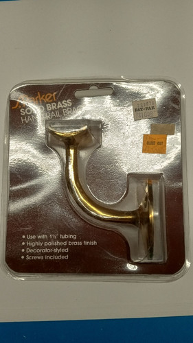 Cast solid brass foot rail - solid,