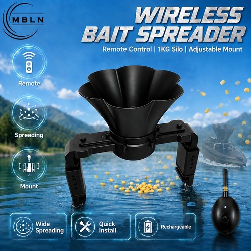 Remote bait spreader - bait, boat