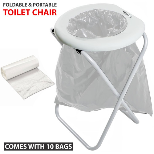 Folding toilet portable - folding, chair