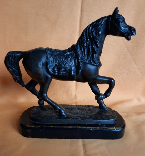 Antique spelter horse figure - spelter,
