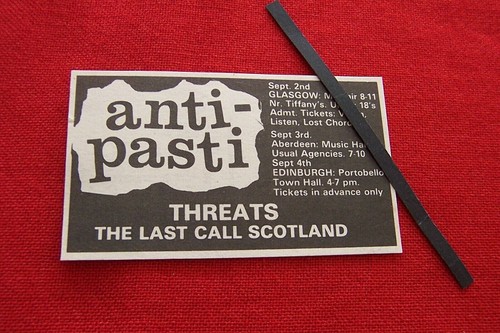 Anti pasti scotland tour - scotland, dates