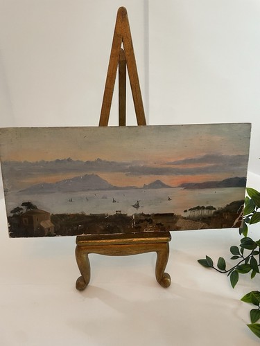 Vintage landscape oil painting - oil,