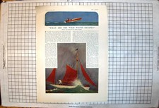 Old Outboard Motor Boat Red