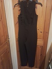 F&F Black Lacy Jumpsuit Size 10