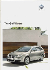 Volkswagen Golf Estate Mk5 2008-2009 UK Market Sales Brochure S, SE & Sportline