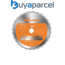 Evolution RAGE R255 Multi Purpose Carbide Tipped Saw Blade 255mm Steel Wood