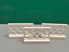 LEGO Fence 1x4x2 Lattice 3185, White, From Tower Bridge Set 10214 - 5 Pieces