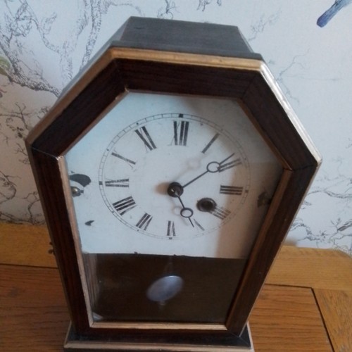 Antique red star clock company - antique,