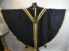 Vintage BLACK Corduroy & GOLD