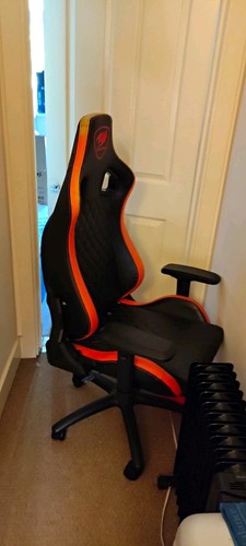 Black orange high back - black,