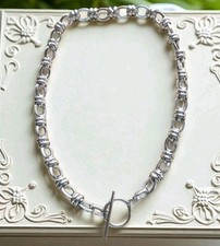 Silver Toggle Necklace Silver