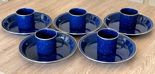 Sets blue enamel stainless - blue,