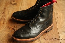 Trickers Black Leather Derby