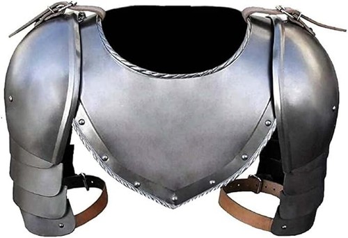 Medieval iron gorget spaulders - medieval,