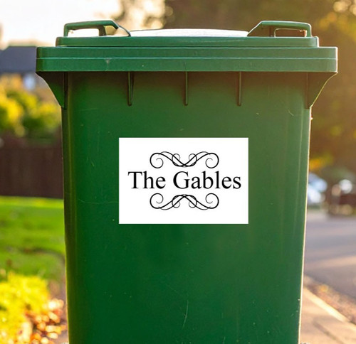 Personalised recycling wheelie - personalised,