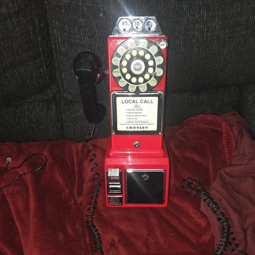 Crosley 1957 red wall payphone - 1957,