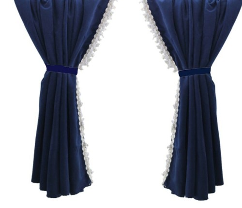 Blue curtains decors - curtains,
