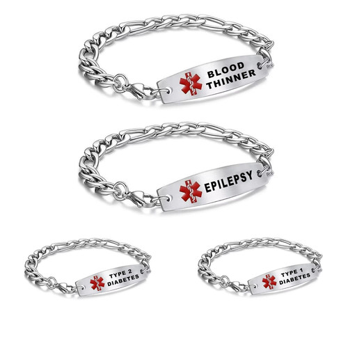 Mens medical alert bracelet - mens,