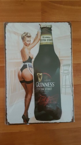 Guinness girl with bottle - with,