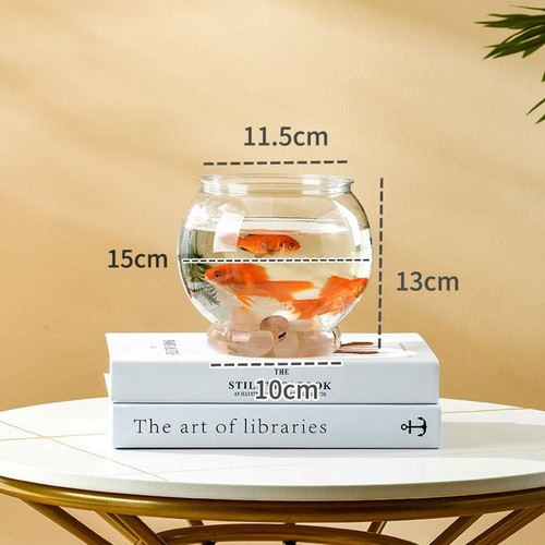 Plastic clear round fish - clear,