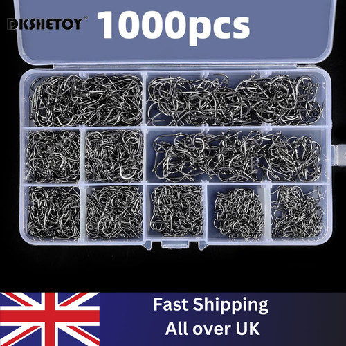 Fish hooks box set - hooks, 100/1000pcs