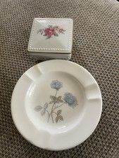 Wedgewood Ice Rose ashtray