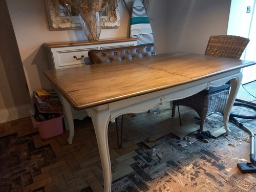 Wood shabby chic - chic, extendable