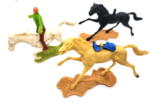 Vtg plastic toy horse - plastic, lot