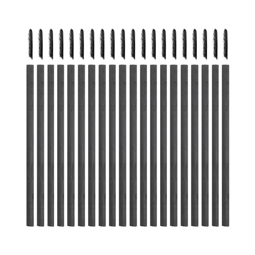 25pcs black willow charcoal - black,