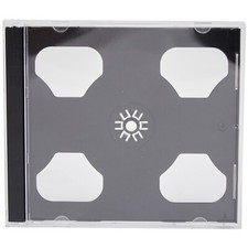 10 x Double CD Jewel Cases with Black Tray Standard Empty New Replacement Case