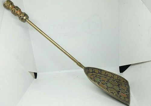 Vintage brass patterned - , fire