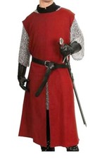 Medieval Viking Knight Surcoat Tunic Cotton Fabric Costume for LARP Reenactment