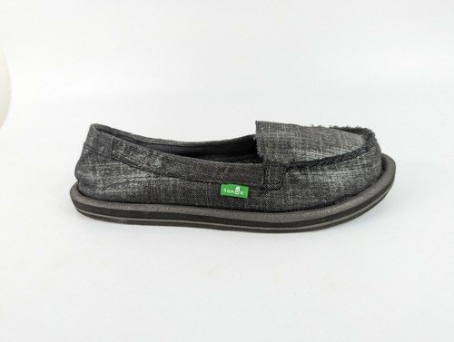 Sanuk metallic grey - grey, on