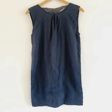 Sessun "Alice" Navy Blue Mini Dress Size Small Cotton Sleeveless