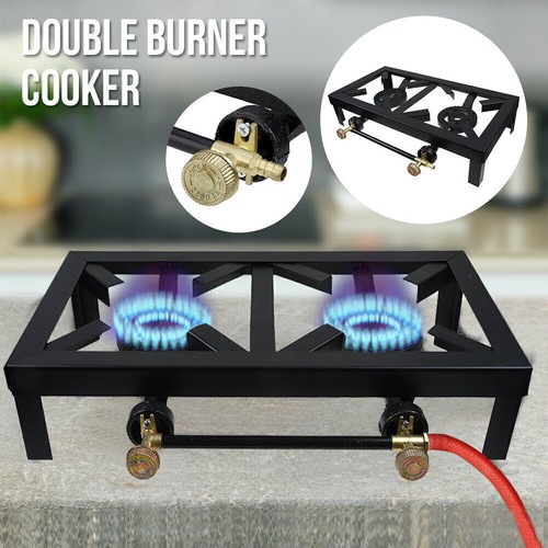 Camping stove double burner - stove,
