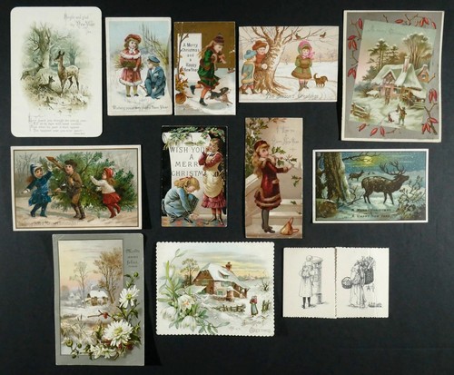 Antique scraps cards - antique,