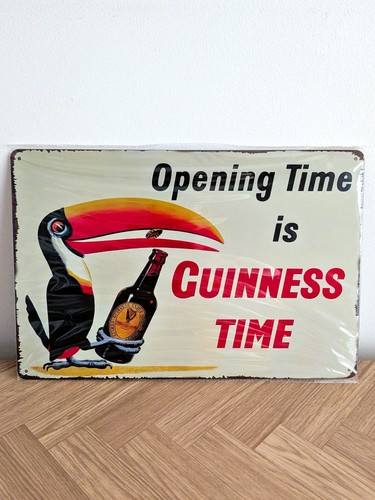Guinness toucan retro - guinness, metal