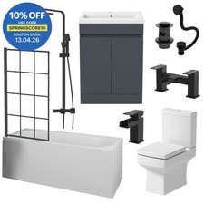 Complete Bathroom Suite Black