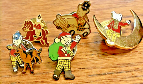 Five vintage rupert the - rupert,