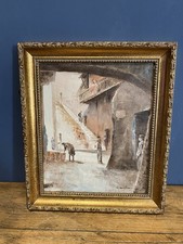 Antique C Wilson Painting, Oil